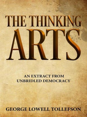 cover image of The Thinking Arts